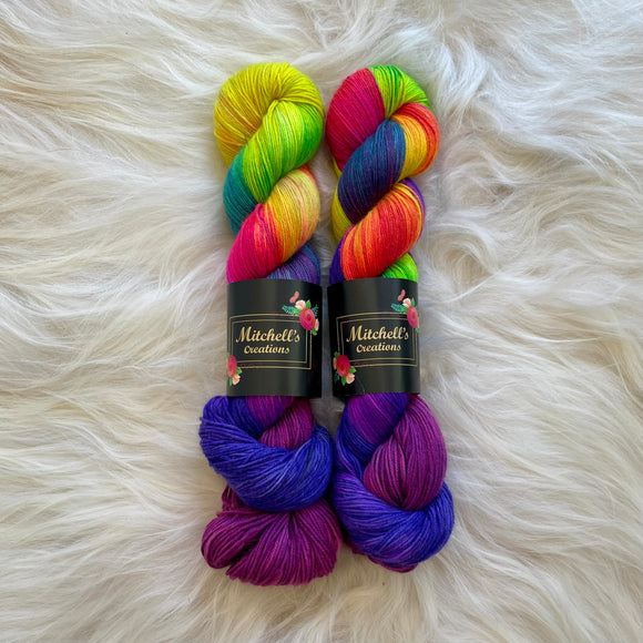 Mitchell's Creations Lagniappe Sock in Unicorns Unite